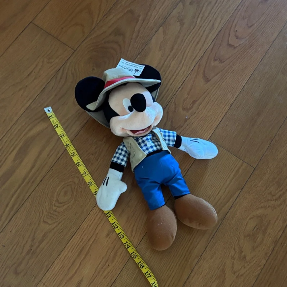 Disney Mickey Mouse Adventure Plush in Blue and Tan